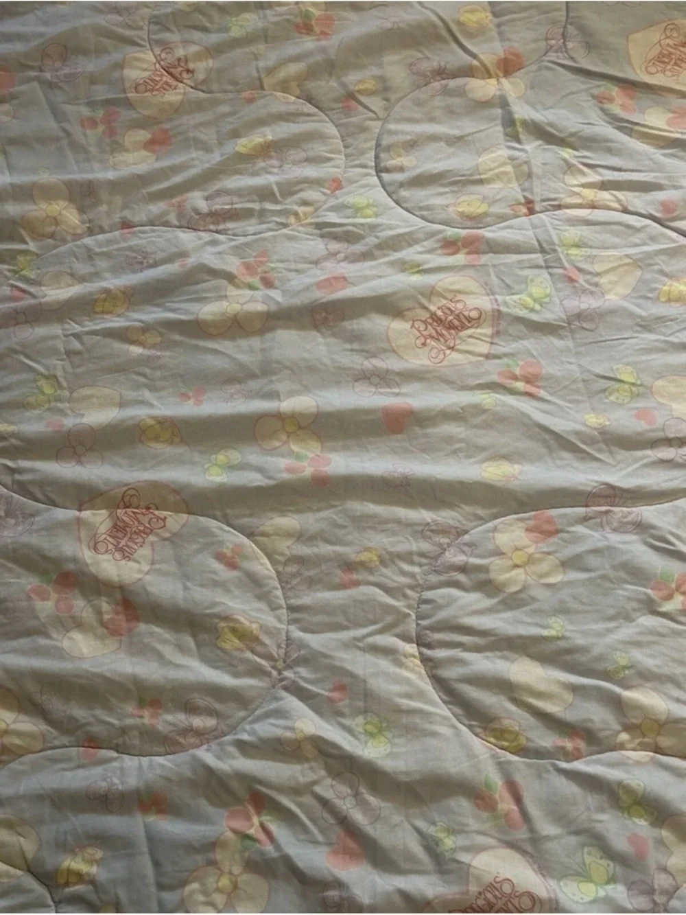 2002 Precious Moments Twin Comforter Quilt Blanket 64x86